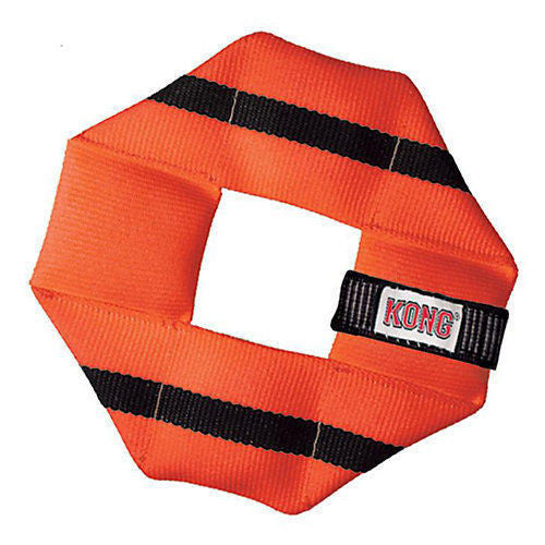 Kong Fire Hose Ballistic Square Medium Flyer Dog Toy