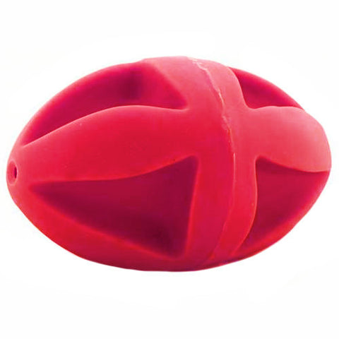 7 Inch Red Clutch Football Dog Toy