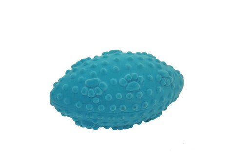 Multipet Vive Velvet Covered Vinyl Football 5in Dog Toy