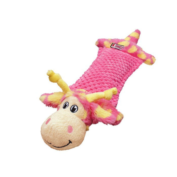 Kong Critter Pillows Giraffe Squeaker Dog Toy