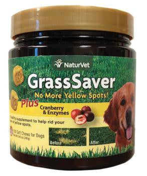 NaturVet GrassSaver Chews 120ct