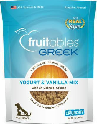 Fruitables Greek Vanilla Yogurt Flavor Dog Treat 7oz