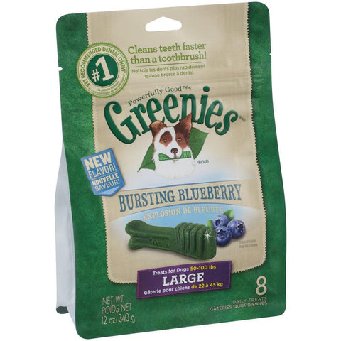 Greenies Bursting Blueberry Large Dental Dog Treats 12oz bag