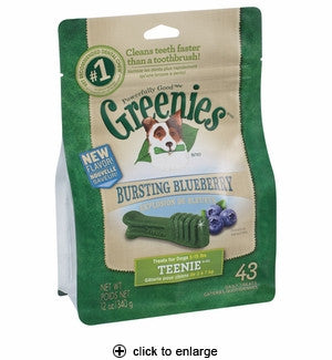 Greenies Bursting Blueberry Teenie Dental Dog Treats 12oz bag