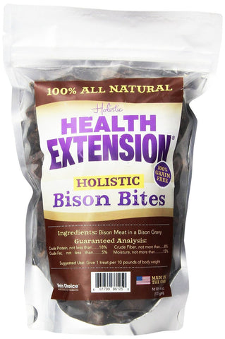 Vets Choice Health Extension Holistic Bison Bites Treats 10 oz.