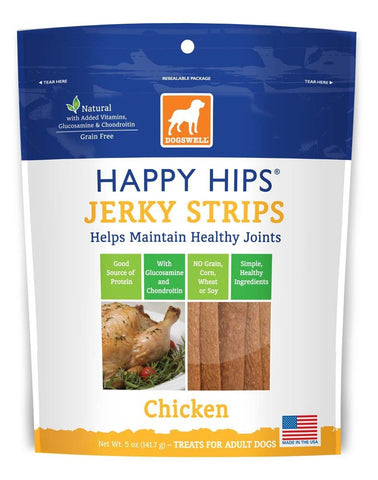 Dogswell Happy Hips USA Made Chicken Jerky Strips 5oz