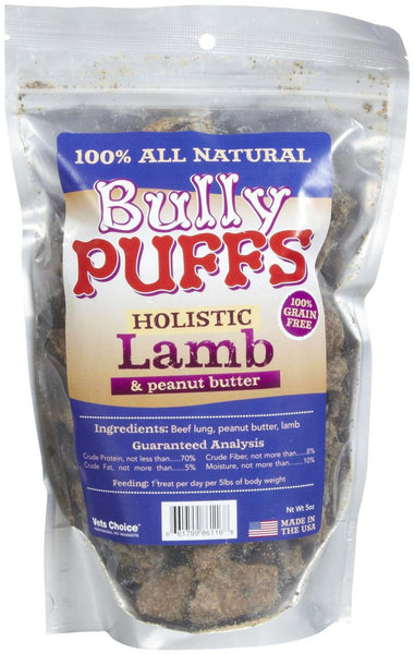 Vets Choice Bully Puffs Lamb and Peanut Butter Dog Treats