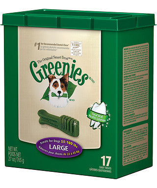 Greenies 27oz Canister Dog Treats Size Large