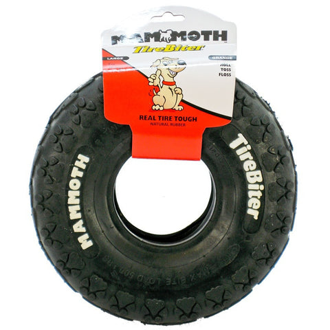 Mammoth Large 10 Inch TireBiter Rubber Dog Toy