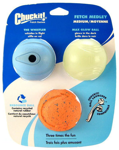 ChuckIt! Medium Fetch Medley Variety 3 Pack