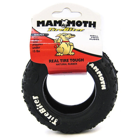 Mammoth Mini 3.5 Inch TireBiter Rubber Dog Toy