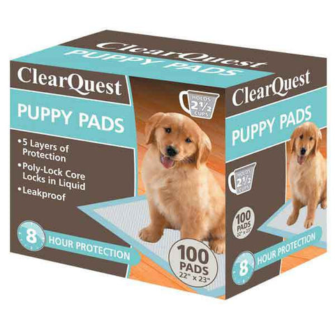 ClearQuest Puppy Pee Pads 100 Pack