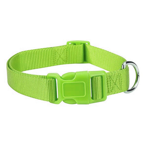 Parrot Green Fashion Nylon Adjustable Dog Collar