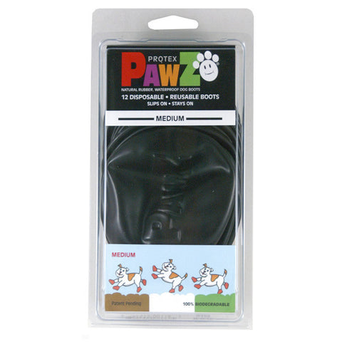 Black Pawz Rubber Waterproof Dog Boots