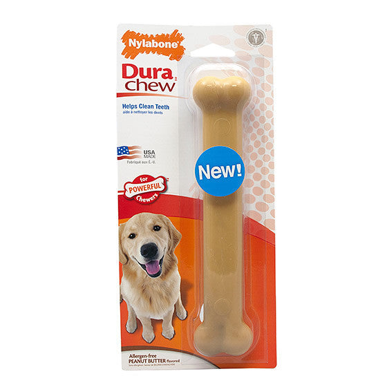 Nylabone Peanut Butter Dura Chew Bone Giant 8 Inch