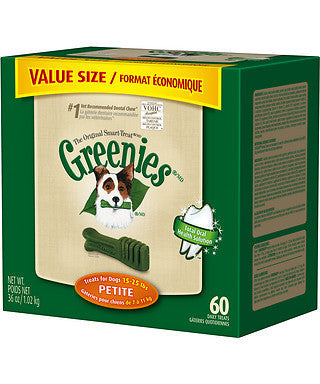 Greenies 36oz Canister Dog Treats Size Petite