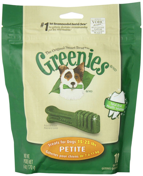 Greenies 6oz Bag Dog Treats Size Petite