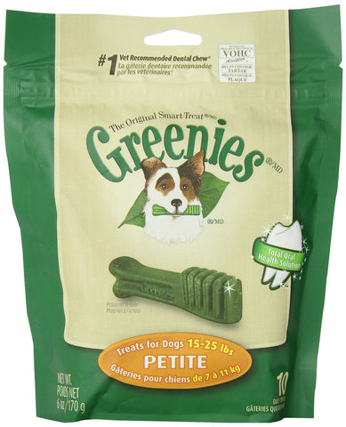 Greenies 6oz Bag Dog Treats Size Petite