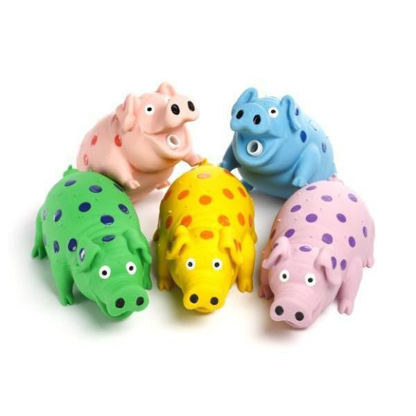 Multipet Mini Globlets 4.5" Assorted Latex Pig