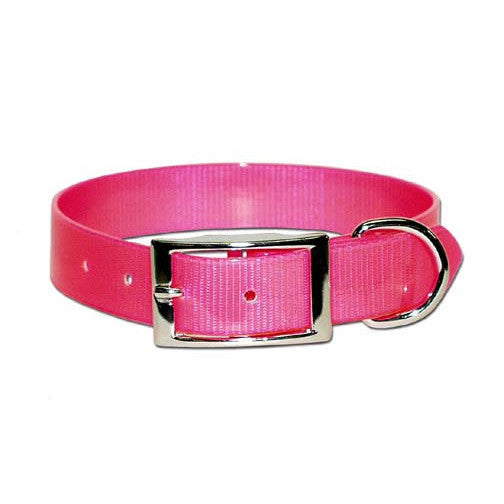 Neon Pink Sunglow Waterproof Dog Collar