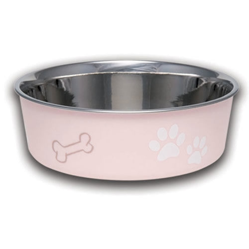 Paparazzi Pink Stainless Steel Dog Bowl