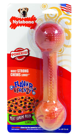 Nylabone Flavor Frenzy Dura Chew Bumpy Bone Meat Lovers Pizza Flavor Souper Size