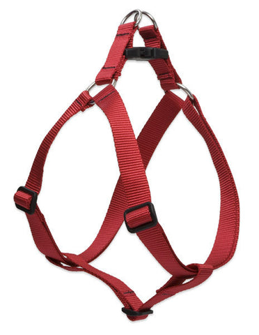 Solid Red Lupine Lifetime Guaranteed Step In Dog Harness