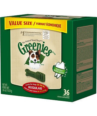 Greenies 36oz Value Tub Dog Treats Size Regular