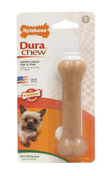 Nylabone Dura Chew Bacon Dog Chew Bone Petite