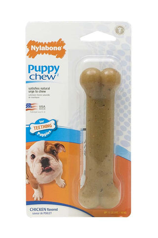 Nylabone Flexible Puppy Bone Chew Toy Wolf Size