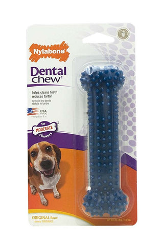 Nylabone Blue Flexible Dental Chew Wolf 5.5 Inch