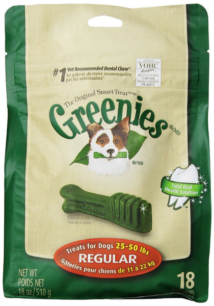 Greenies 18oz Bag Dog Treats Size Regular