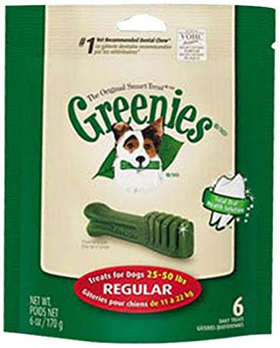 Greenies 6oz Bag Dog Treats Size Regular