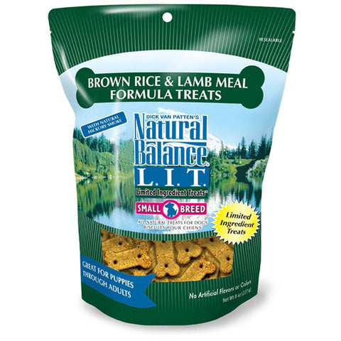 Natural Balance Small Breed Lamb And Rice Dog Treats 8oz