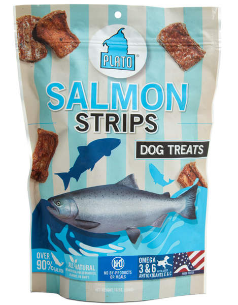 Plato Natural Salmon Dog Treats 6oz