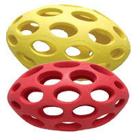 Sphericon Football Rubber Dog Chew Toy