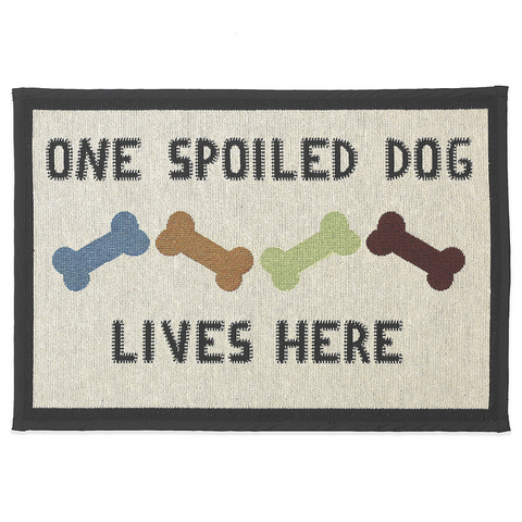 PetRageous One Spoiled Dog Pet Placemat