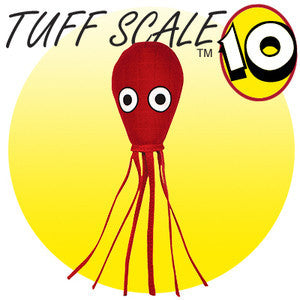 Tuffy Mega Red Squid Dog Toy