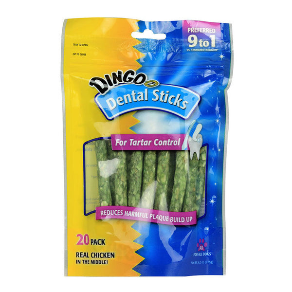 Dingo 20 Pack Fresh Breath Dental Stix