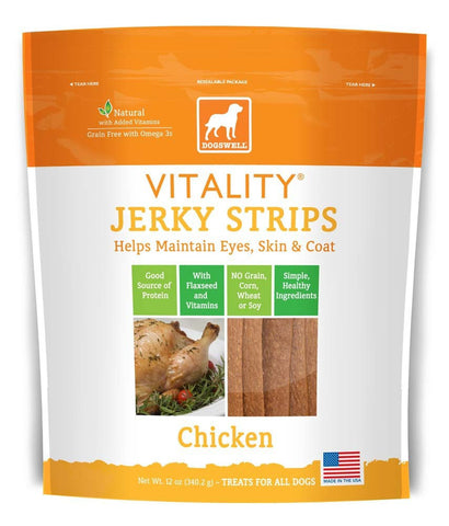 Dogswell Vitality USA Made Chicken Jerky Strips 12oz