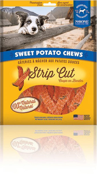 N-Bone Sweet Potato Chews Strip Cut Dog Treats 5oz