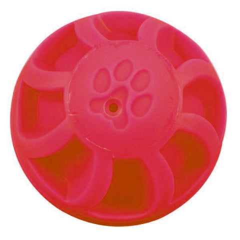 7 Inch Red Swirl Ball Dog Toy