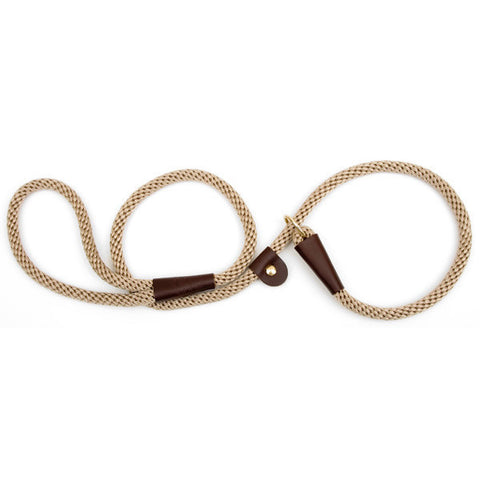 Tan Large Mendota British Style Slip Lead 1/2 x 6 Ft