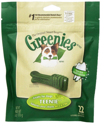 Greenies 6oz Bag Dog Treats Size Teenie