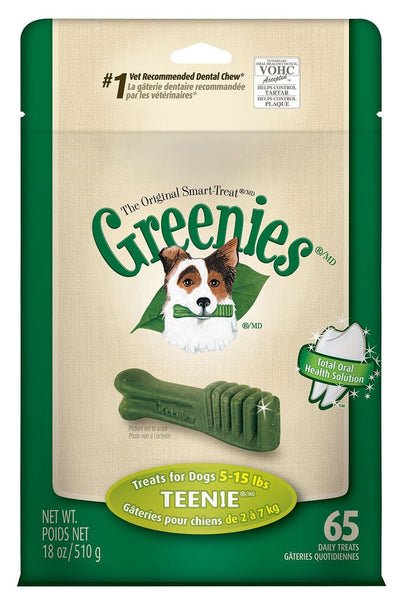 Greenies 18oz Bag Dog Treats Size Teenie