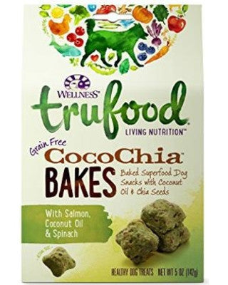 Wellness TruFood Coco Chia Bakes Dog Snacks Salmon Coconut Oil & Spinach