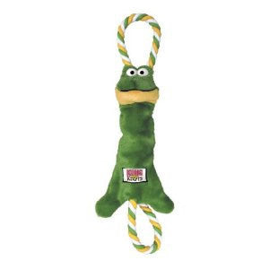 Kong Green Frog Tugger Knot Dog Toy