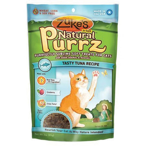 Zukes Natural Purrz Soft Tuna Cat Treats
