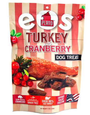 Plato Turkey with Cranberry Dog Treats 12oz