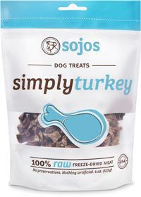 Sojos Simply Turkey Freeze Dried Treats 4oz
